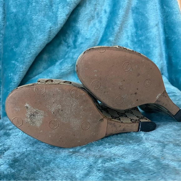 Gucci monogram wedges - Picture 7 of 7
